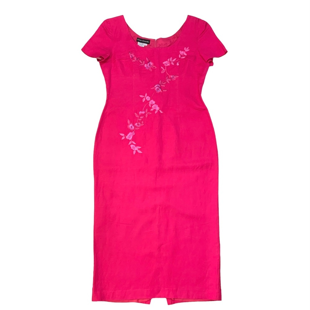 Y2K vintage 90s Button Back Sheath Dress